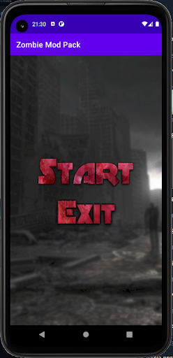 Android application Zombie Mod for minecraft pack screenshort