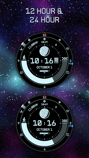 Star Field Moon Phase Watch Screen 3