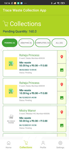 Collection Agent App Screen 3