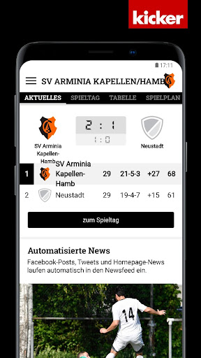 Android application SV Arminia Kapellen-Hamb screenshort
