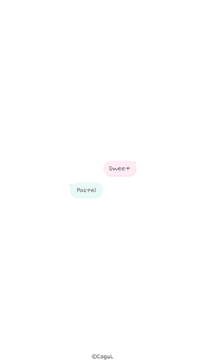 Android application 카카오톡 테마 - 달콤 파스텔_마시멜로 screenshort