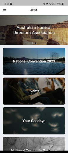 Android application AFDA screenshort