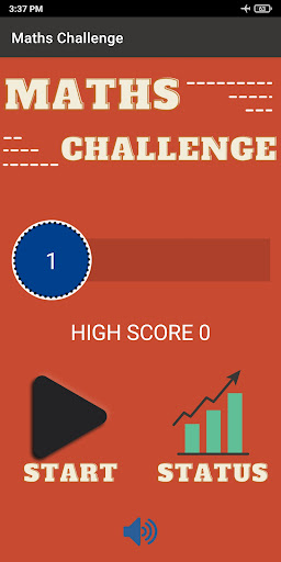 Android application Maths Challenge screenshort
