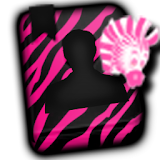GO CONTACTS - Hot Pink Zebra 2 icon