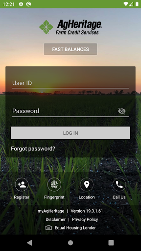 Android application AgHeritage Farm Credit Service screenshort