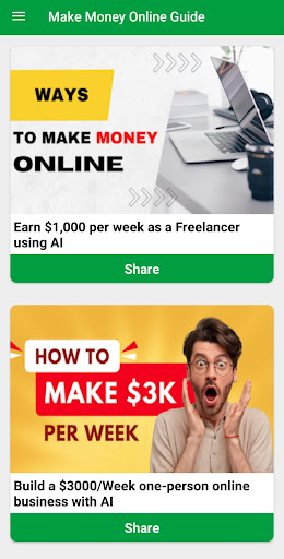 Make Money Online Guide Screen 2