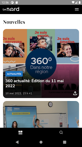 Android application Journal Le Nord screenshort