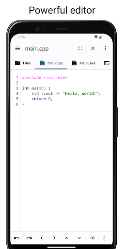 Screenshot of Code Editor