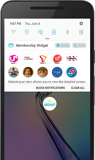 Membership Widget Screen 2