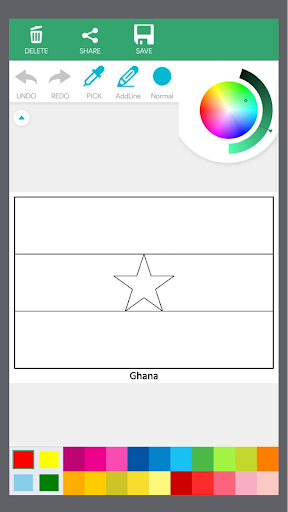 Android application World Flags Coloring Book screenshort