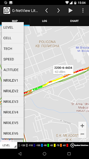 Screenshot of G-NetView Lite