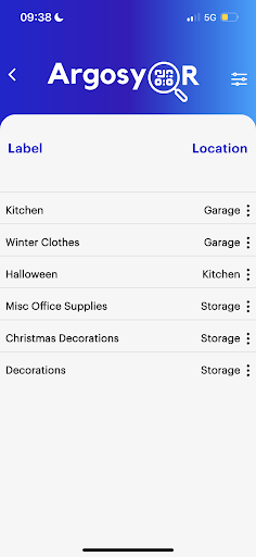 Argosy QR: Smart Storage Screenshot 2 - AppWisp.com