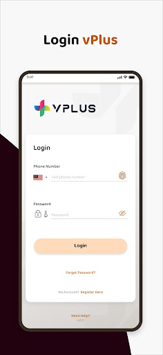 Android application MyVPlus screenshort