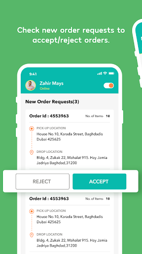 Snapshopy Driver App Screen 2