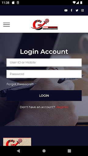 Android application Gaseng eMarketing screenshort