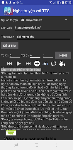 Nghe truyện với TTS Screen 3
