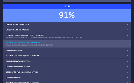 Password Strength Verifier