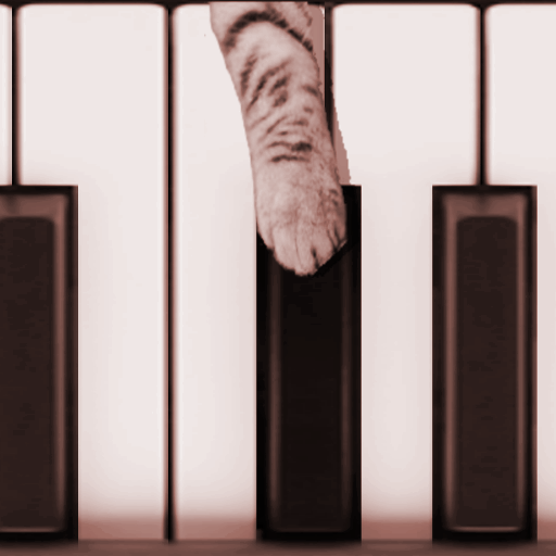 Cat Piano Memory Game logo