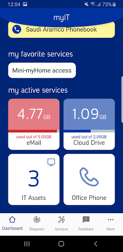 Android application myIT Mobile SA screenshort