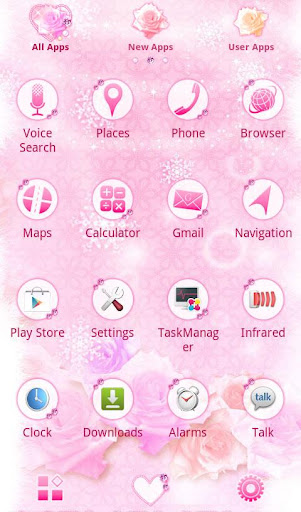 Winter Rose Heart Theme +HOME Screen 2