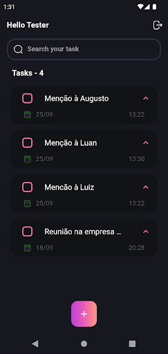 TodoApp - TaskManager ekran görüntüsü