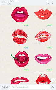 Screenshot 5 Besos Stickers con Movimiento android