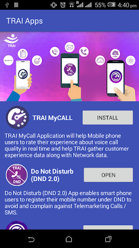 Android application TRAIAPPS screenshort