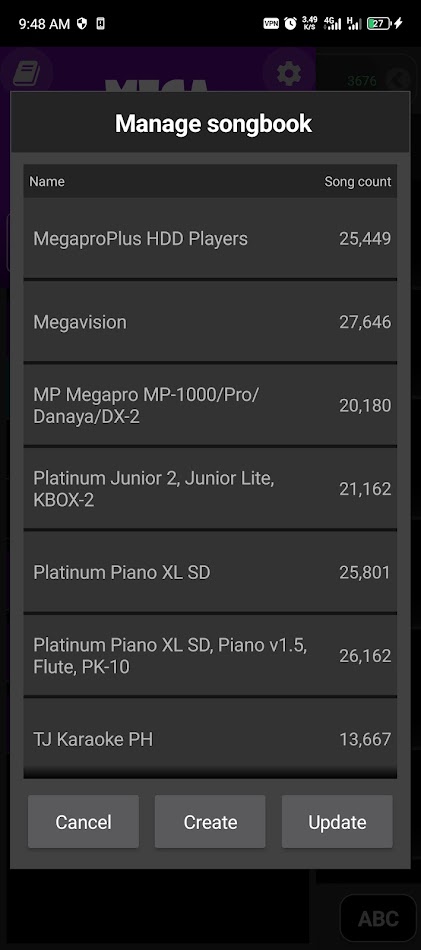 #5. MEGA Karaoke Songbook (Android) 由: noel s