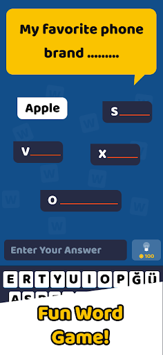 Android application Popular Words! Family Game screenshort