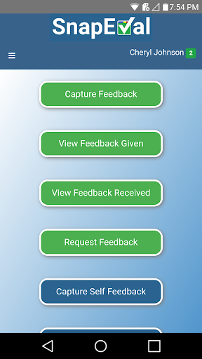 Android application SnapEval screenshort