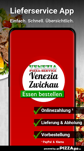 Android application Venezia Pizza Zwickau screenshort