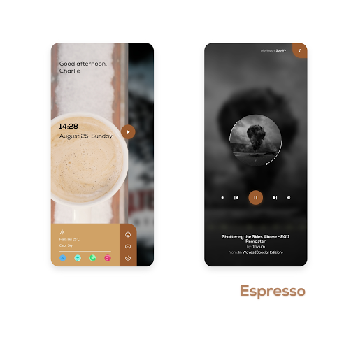 Android application Coffee for KLWP screenshort