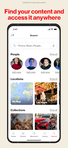 Screenshot of Verizon Cloud