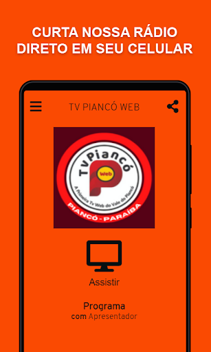 Android application TV PIANCÓ WEB screenshort