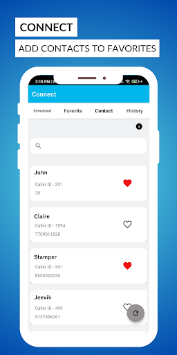 Connect - Call Scheduler Screen 2