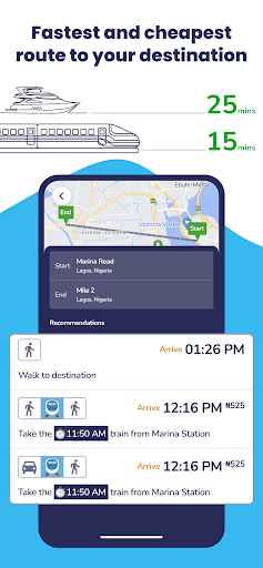 OrnaMap: Blue Line Schedule Screen 3