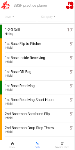 SBSF Trainings App Screen 2