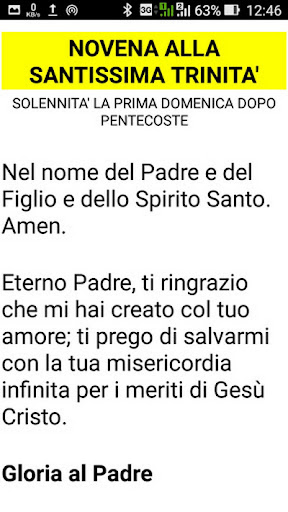 Preghiere alla SS Trinità Screen 3