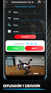 Captura 12 Entrenamiento barras con pesas android