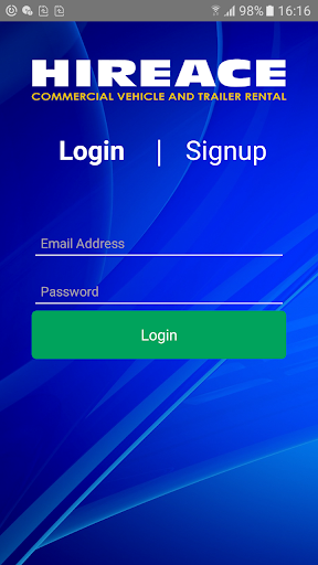 Android application Hireace Operations screenshort