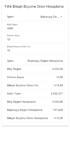 Yıllık Bileşik Büyüme Oranı Screen 3