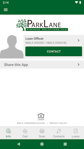 Android application Park Lane Finance Solutions screenshort