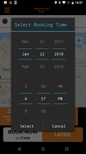 Vancouver Taxi Screen 3