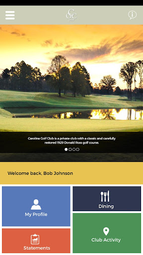 Android application Carolina Golf Club screenshort