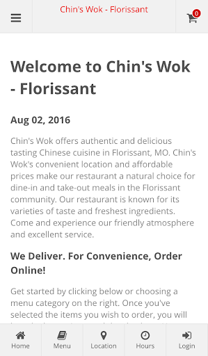 Android application Chin's Wok - Florissant screenshort