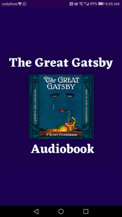 The Great Gatsby Audiobook - 9.8 - (Android)