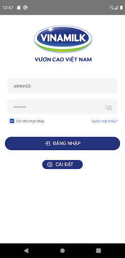 Android application Vinamilk Elearning screenshort