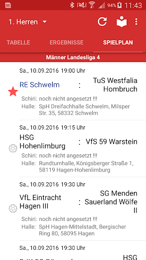 Rote Erde Schwelm Handball Screenshot 2 - AppWisp.com