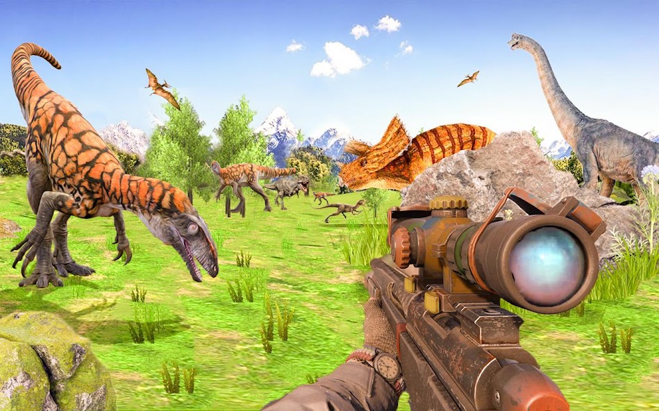 Dinosaur Games - Dino Hunter 1.0.3 APK + Mod (Unlimited money) for Android