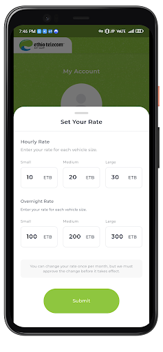 Android application SHOFER - Attendant screenshort